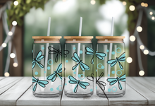 Load image into Gallery viewer, Blue Dragon Flies UV DTF Wrap #111