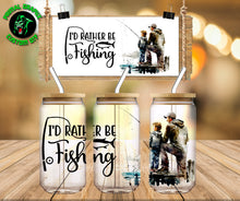 Load image into Gallery viewer, Dad Son Rather be Fishing UV DTF Wrap #83