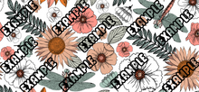 Load image into Gallery viewer, Floral & Dragon Flies UV DTF Wrap #142