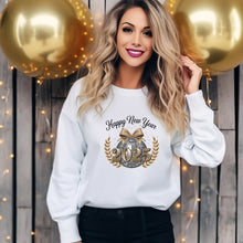 Load image into Gallery viewer, Happy New Year 2025 DTF Transfer Gold Disco Ball HP-0001