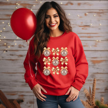 Load image into Gallery viewer, Happy New Year 2025 DTF Transfer Gold coquette bow Disco Ball HP-0003