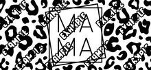 Load image into Gallery viewer, MAMA FRAME LEOPARD BLACK UV DTF Wrap