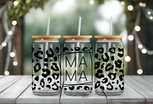 Load image into Gallery viewer, MAMA FRAME LEOPARD BLACK UV DTF Wrap