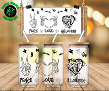 Load image into Gallery viewer, PEACE LOVE HALLOWEEN #222 UVDTF Cup Wrap