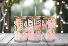 Load image into Gallery viewer, PINK MONSTERA UV DTF Wrap