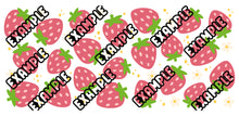 Load image into Gallery viewer, Pink Strawberries UV DTF Wrap #79