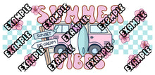 Load image into Gallery viewer, Pink Van Summer Vibes UV DTF Wrap #85
