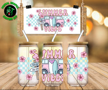 Load image into Gallery viewer, Pink Van Summer Vibes UV DTF Wrap #85