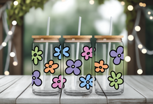 Load image into Gallery viewer, RETRO FLOWERS UV DTF Wrap #136