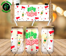 Load image into Gallery viewer, Sips & Trips UV DTF Wrap #124