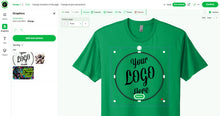Load image into Gallery viewer, Design Your Own Custom T-Shirt | Upload Your Logo & Art | Primal Graphx