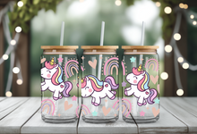 Load image into Gallery viewer, UNICORNS AND RAINBOWS UV DTF Wrap