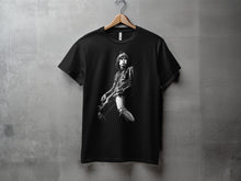Load image into Gallery viewer, Iconic Rock Star Black T-Shirt with Musician Graphic
