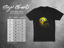 Load image into Gallery viewer, Graphic T-shirt with Green and Yellow Football Helmet Design