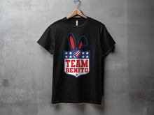 Load image into Gallery viewer, Team Benito American Flag Graphic T-Shirt Design
