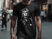 Load image into Gallery viewer, Iconic Rock Star Portrait Black Graphic Tee product