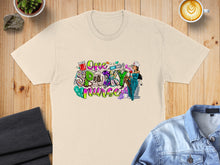Load image into Gallery viewer, Cream t-shirt with "One Spooky Nurse" text and Halloween-themed graphics.