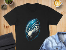 Load image into Gallery viewer, Football Graphic T-Shirt with Blue and White Design