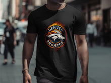 Load image into Gallery viewer, Denver Broncos Fiery Logo Black T-Shirt