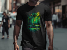 Load image into Gallery viewer, Mysterious Forest Adventure Graphic T-Shirt Design