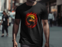 Load image into Gallery viewer, Mortal Kombat Dragon Logo Black T-Shirt product
