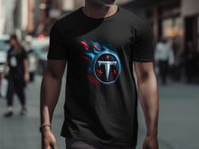 Load image into Gallery viewer, Cool Flame Star Trail Pattern Graphic T-shirt