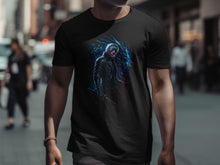 Load image into Gallery viewer, Mystical Character with Fiery Blue Dragon T-Shirt