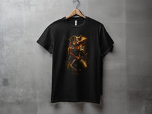 Load image into Gallery viewer, Action-Packed Warrior Print Short Sleeve T-Shirt