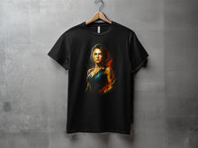 Load image into Gallery viewer, Strikingly Detailed Character Art Black T-Shirt