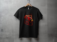 Load image into Gallery viewer, Black T-Shirt with Phoenix Bird Graphic Print Design