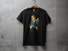 Load image into Gallery viewer, Heroic Warrior Graphic T-shirt Epic Character Design