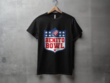 Load image into Gallery viewer, Benito Bowl Graphic Design Shield Pattern T-Shirt