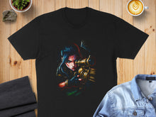 Load image into Gallery viewer, Sniper Artwork Printed on Black T-Shirt for Gamers