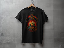 Load image into Gallery viewer, Dark Animated Fiery Design T-Shirt for Sale