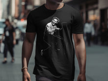 Load image into Gallery viewer, Dynamic Musician Graphic Black T-Shirt for Men