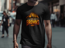 Load image into Gallery viewer, Cleveland Browns Skyline Graphic T-Shirt for Fans
