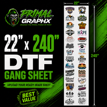 Load image into Gallery viewer, DTF GANG SHEET 22" X 240"