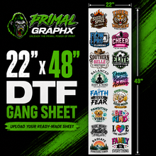 Load image into Gallery viewer, DTF GANG SHEET 22" X 48”