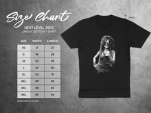 Load image into Gallery viewer, Vibrant Graphic Unisex Cotton T-Shirt Size Chart