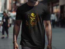 Load image into Gallery viewer, Fierce Brutal Orc Face Graphic Design T-shirt