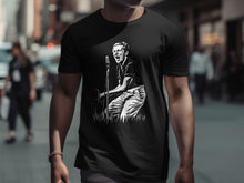Load image into Gallery viewer, Retro Microphone Singer Black Graphic T-Shirt