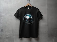 Load image into Gallery viewer, Football Helmet Design Distressed Look T-Shirt