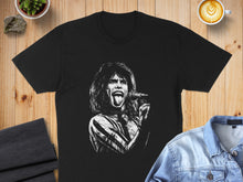 Load image into Gallery viewer, Rock Singer Graphic Black T-shirt for Music Fans