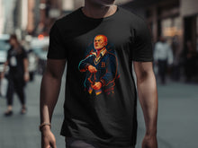 Load image into Gallery viewer, Vintage Style Graphic Black T-shirt Bold Statement Top
