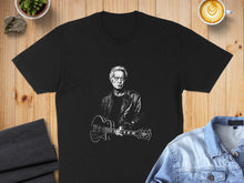 Load image into Gallery viewer, Iconic Guitarist Graphic Print Black T-shirt