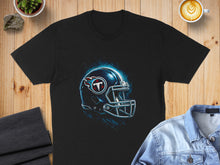 Load image into Gallery viewer, Black Shirt with Titan Inspired Helmet Graphic Design