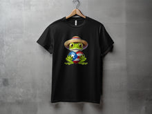 Load image into Gallery viewer, Puerto Rican Frog with Hat Graphic T-Shirt