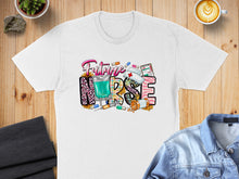 Load image into Gallery viewer, White t-shirt with "Future Nurse" text and medical graphics.