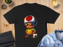Load image into Gallery viewer, Cool Cartoon Mushroom with Soccer Ball Printed T-shirt