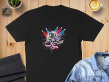 Load image into Gallery viewer, Patriotic Halftime Show Microphone Design Shirt